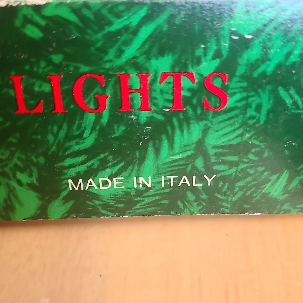 Festive Italian Red String Lights